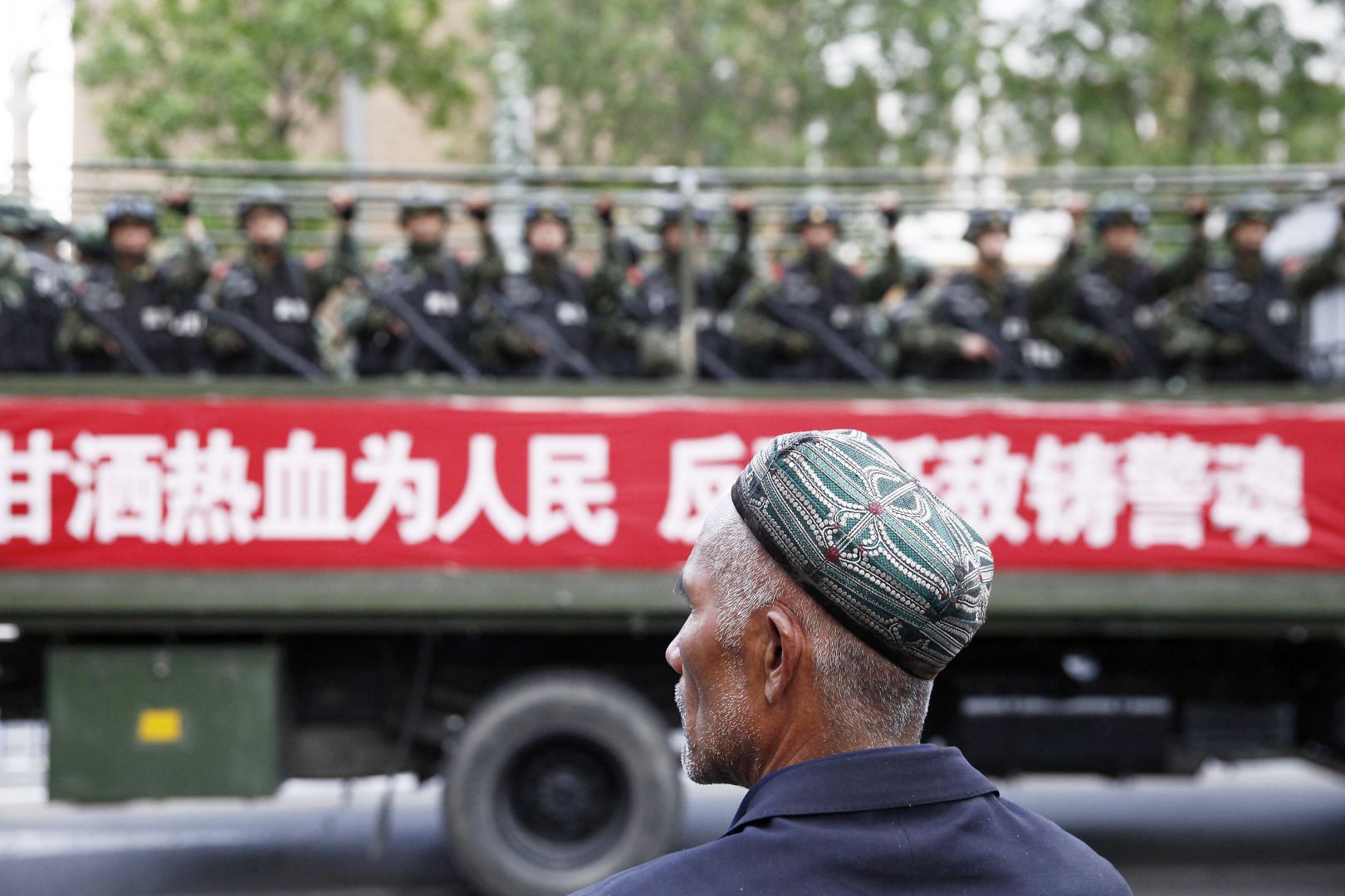 China holds mass police rally in Xinjiang as hundreds sent to anti-terror ‘frontline’