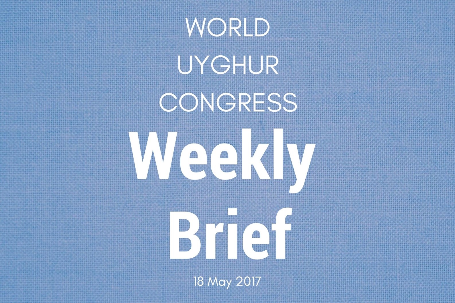 Weekly Brief May 18th