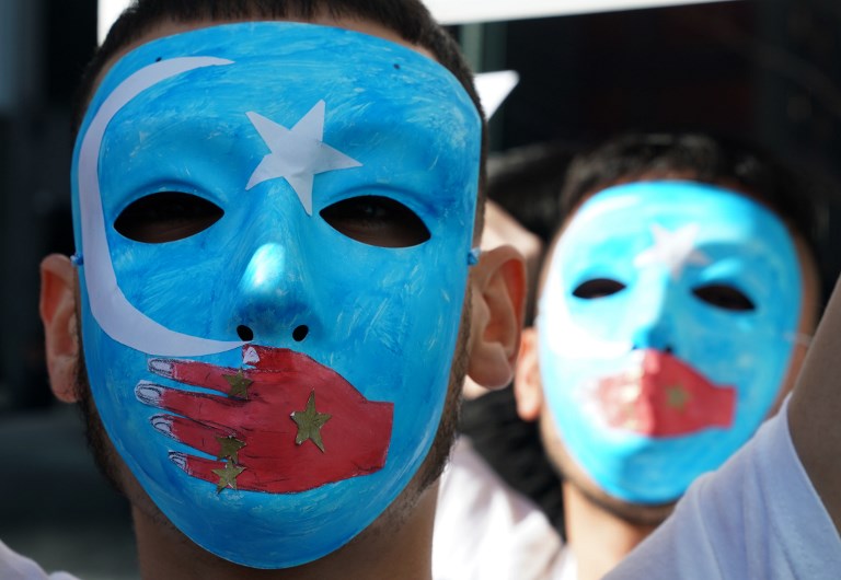 Protest in New York over fate of China’s Uighurs