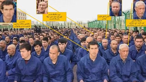 Uyghur Inmates in Iconic Xinjiang Detention Camp Photo Identified