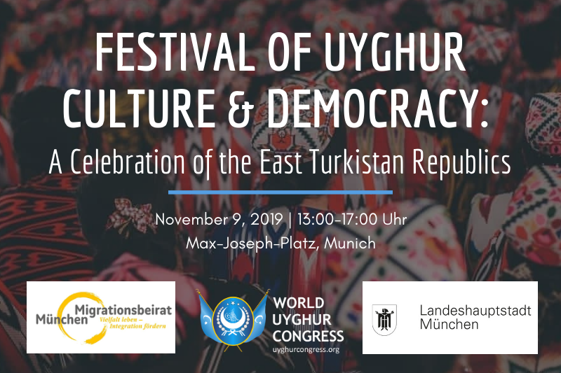 PRESS RELEASE: Festival of Uyghur Culture and Democracy: A Celebration of the East Turkistan Republics