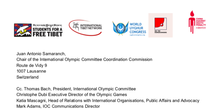 OPEN LETTER: ACTIVISTS CALL ON THE IOC TO LEAVE ”NO ONE BEHIND”