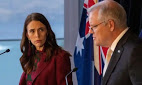 Ardern and Morrison present united front on China, warning of ‘those who seek to divide us’