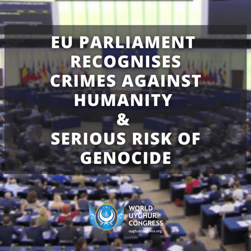 PRESS RELEASE: WUC APPLAUDS GENOCIDE RESOLUTION IN THE EUROPEAN PARLIAMENT