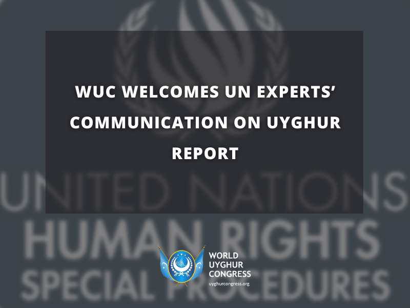Press Release: WUC Welcomes UN Experts’ Communication on Uyghur Report