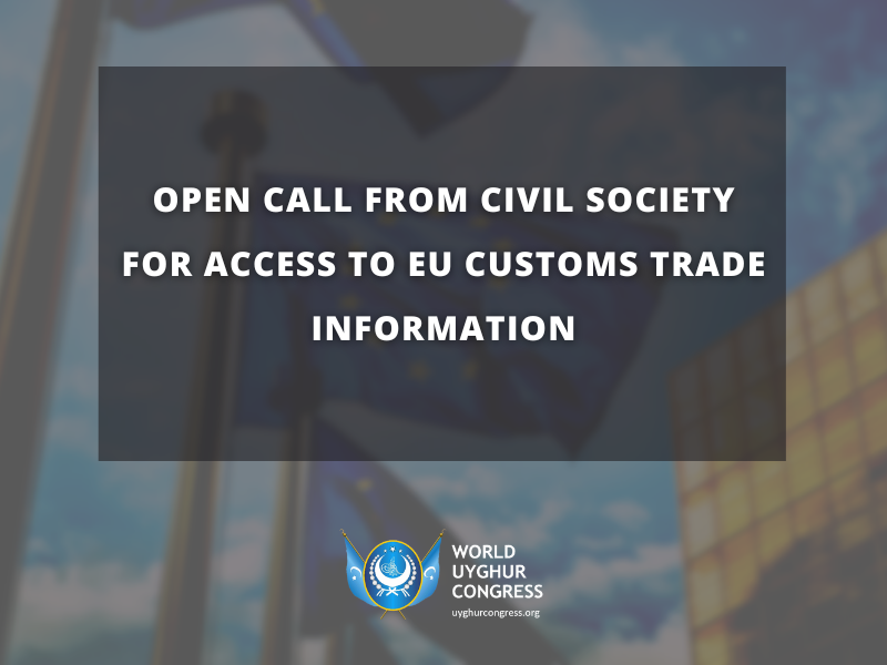 Open Call from Civil Society for Access to EU Customs Trade Information