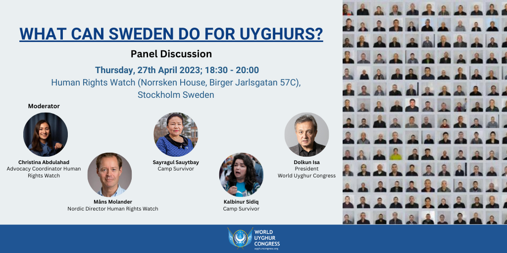 Panel Discussion – What can Sweden do for Uyghurs?
