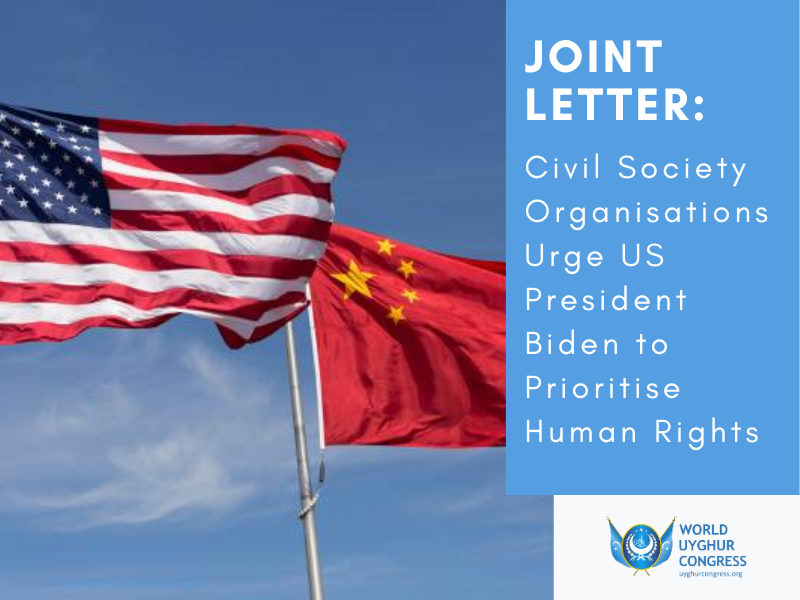 Joint Letter: Civil Society Organisations Urge US President Biden to Prioritise Human Rights