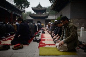 Muslims praying Beijing